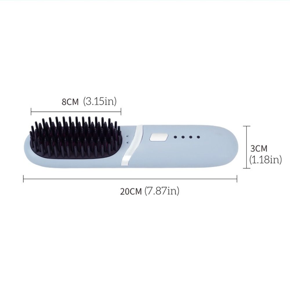Straight Roll Dual-Purpose Charging Straight Hair Comb Long Lasting Electric Hot Comb  Gifts