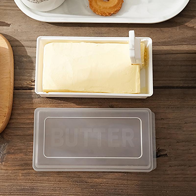 Butter Cutting Storage Box With Lid Refrigerator Cheese Storage Crisper Butter Cheese Slicing Container Kitchen Accessories