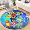 1 stuks Pokemon Personages Kantoor Ronde Vloerkleed, Binnenmat Geschikt Voor Kantoor, Slaapkamer Woonkamer Huisdecoratie, Kamerdecoratie, Offic a0928172