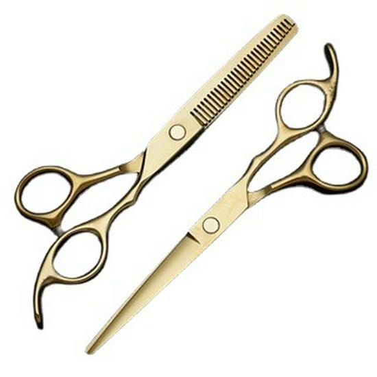 6" Fire Craftsman Mei Mei Black Hairdressing Scissors - Flat Cut & Thinning