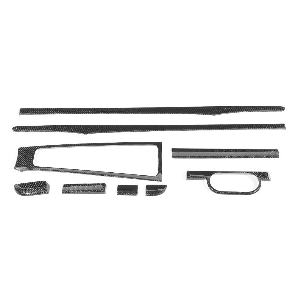 

9pcs Carbon Fiber Interior Cover Trim Kit Fits for Porsche Boxter Cayman 14 18