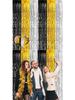 Silk Tassel Door Curtain: Black, Gold & Silver Decoration for Parties, Events & Photos