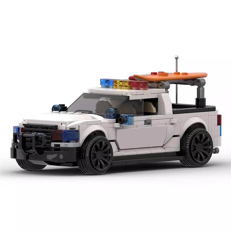 MOC Technical Car Forded Police Car F-150 and Crown Victoria II City Speed Vehicles Sets Building Blocks Kid Toys Christmas Gift