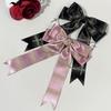 Gothic Lolita Style Hair Clip Black Ribbon Bow Fashionable Hair Clips