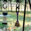 Bear-Repelling Iron Bell Outdoor Bear Bell Super Loud Bear Scare Bell Camping Gear With Keychain For Backpacking Hiking Walking