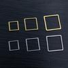 20pcs Stainless Steel Hollow Square Frame Pendant Charms Open Pressed Resin Frame Mold Bezel DIY Jewelry Making Accessories