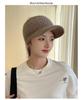 Women's Fleece-lined Wool Knitted Wide Brim Visor Hat for Autumn & Winter Sports