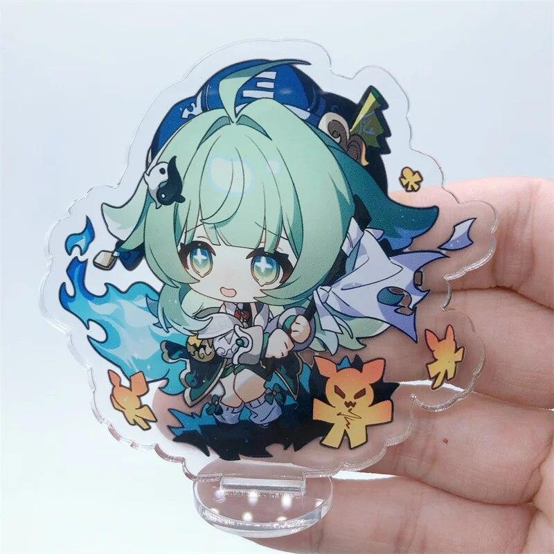 Honkai Star Rail Jingliu HuoHuo Guinaifen Topaz Figure Stand Plate Anime Cosplay Prop Accessories