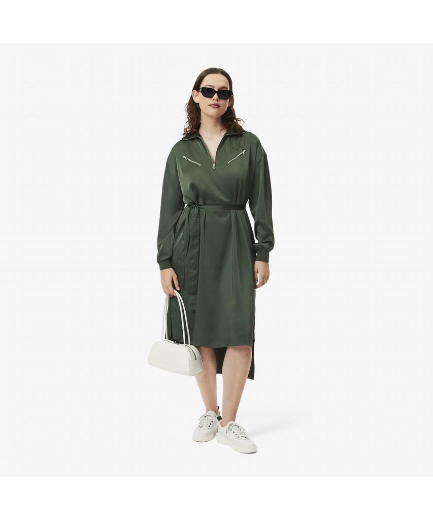 LACOSTE Women'S Fluid Zipper Detail Dress Ef9776-55G Hcf