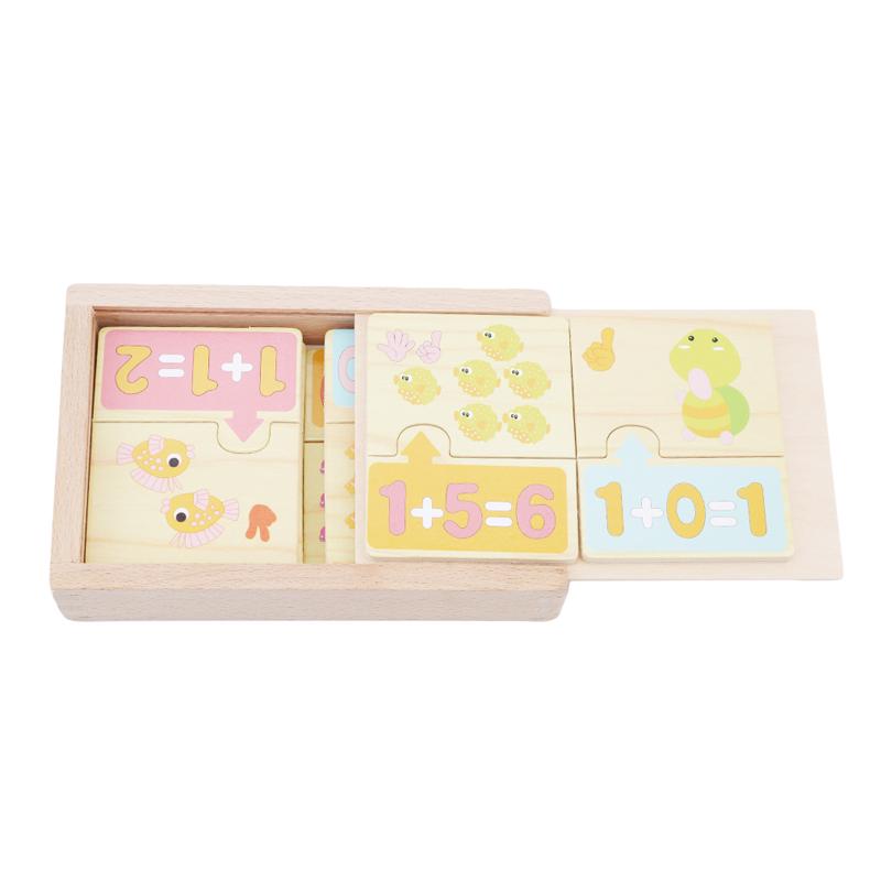 Baby Toys Animal Digital Operation Pairing Blocks Wooden Toy Child Educational Math Toy Infant Birth