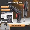 Small Electric Screwdriver Set, Rechargeable Household Lithium Battery Drill, Furniture Disassembly and Assembly Artifact, Miniature Hand Drill