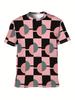 Men's Fashion Casual 3D Print Short Sleeve T-Shirt and Shorts Set