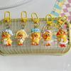 Kawaii Upsetduck Yellow Duck Resin Doll Keychain Pendant Keyring For Girls Backpack Charm Headphone Case Accessories Couple Gift