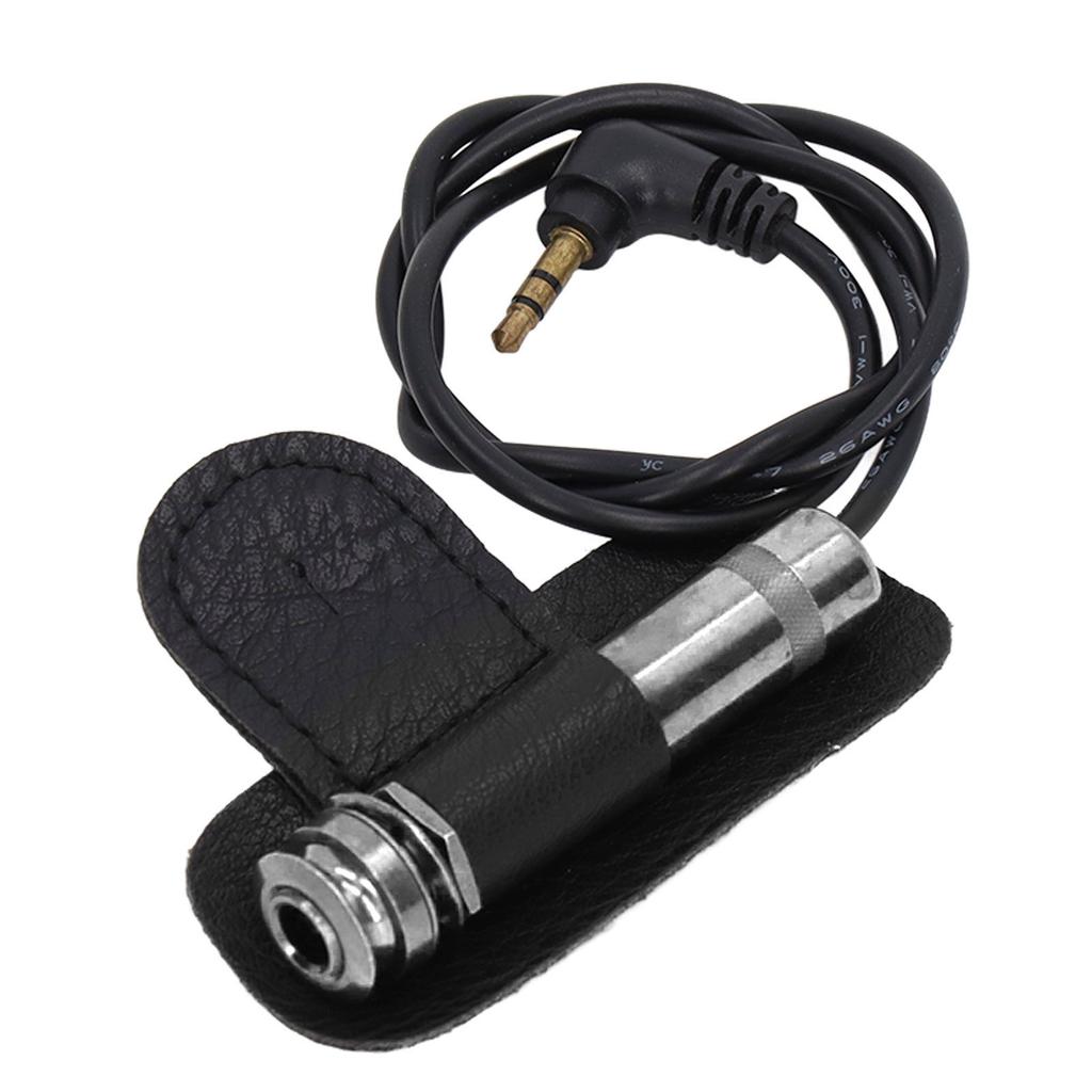 Acoustic Guitar Pickup Transducer Metal Accessory Replacement for String Instrument Silver