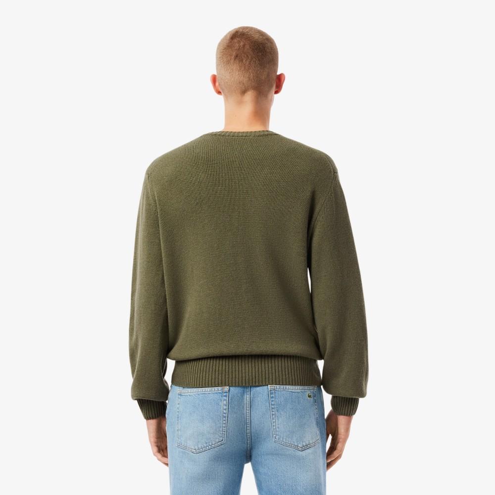 Lacoste Men's Worsted Crew Neck Sweater AH2916-55NE9F
