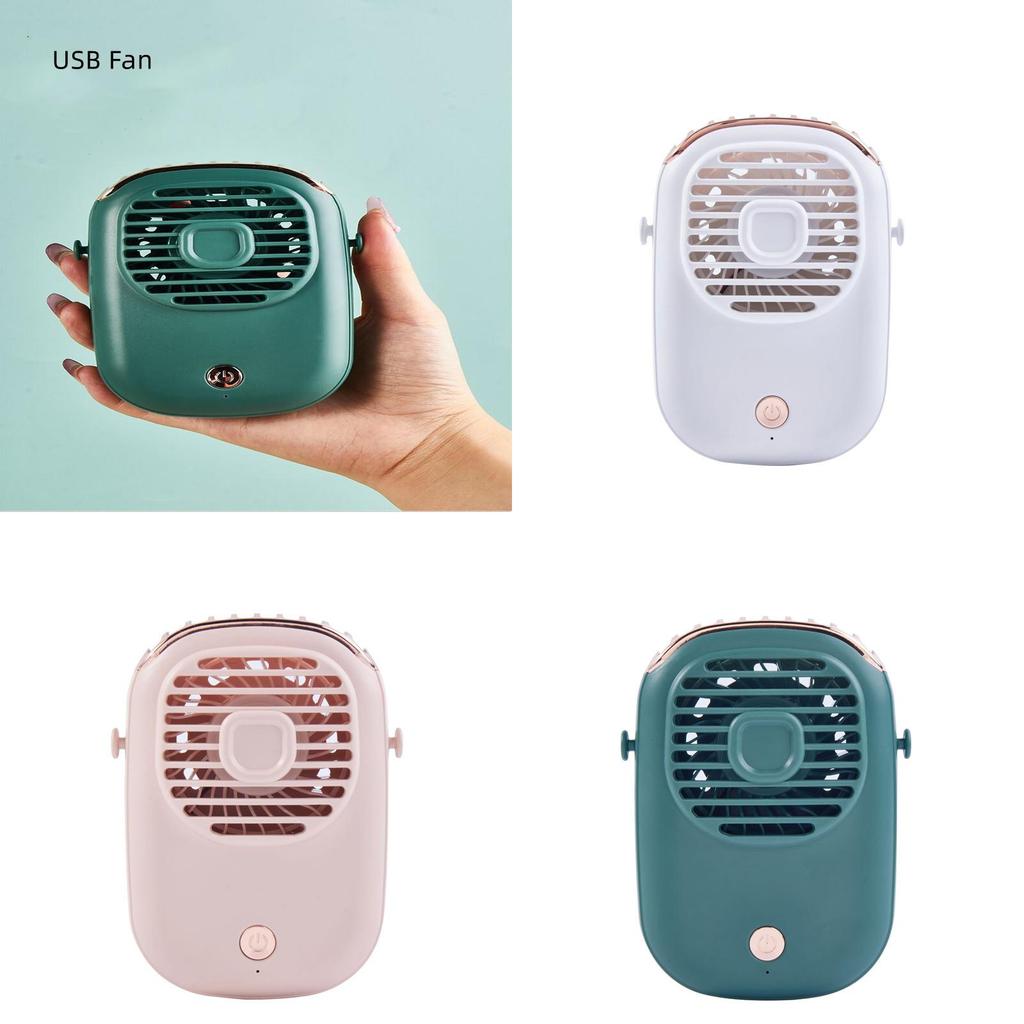 Mini Neck Hanging Fan Eyelash Blower Beauty Tool Usb Rechargeable Leafless Small Fan Noiseless 3-speed Mechanical Operation