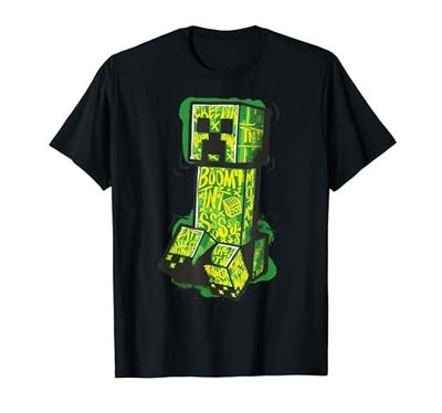 Minecraft Creeper Street Graffiti Fill T-Shirt