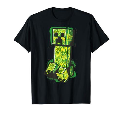 Minecraft Creeper Street Graffiti Fill T-Shirt