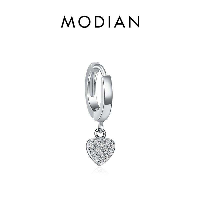 Modian 1PC Rainbow Ear Cuff 925 Sterling Silver Fashion Unique Circle Tiny Clip Earrings For Women Girl Fine Jewelry Accessories