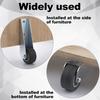 2 Pcs Gate Caster Wheels Replacement, Rubber Rolling Swivel Casters, Non-Slip Pulley Directional Wheel