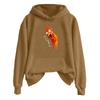 Women's Fashionable Casual Long Sleeve Hooded Printed Sweatshirt