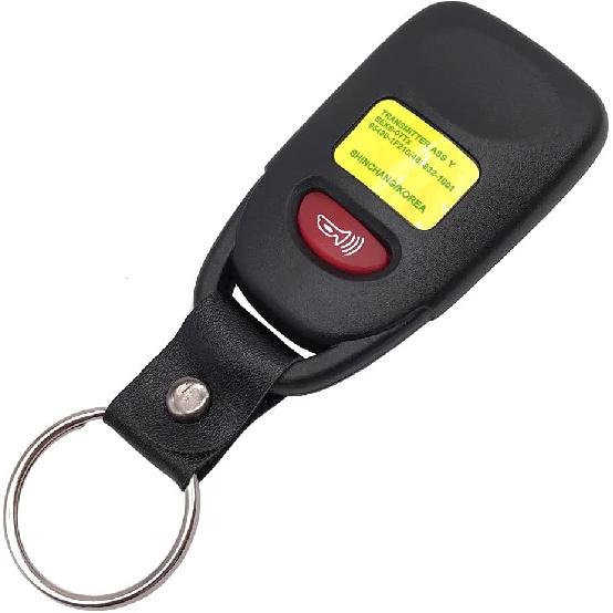 Keyless Entry Remote Key Fob Cover Case Fit for 2007-2010 Hyundai Elantra 2006-2010 Sonata Tucson for Kia Key Fob Shell 4 Buttons (1)