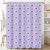 Modern Floral Bath Shower Curtain With Vivid Pattern Versatile Decoration For Bathroom Decorations