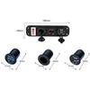 Car USB Socket Panel with Dual USB Charger Voltmeter and Power Outlet Waterproof for Vehicle Marine RV Digital Devices