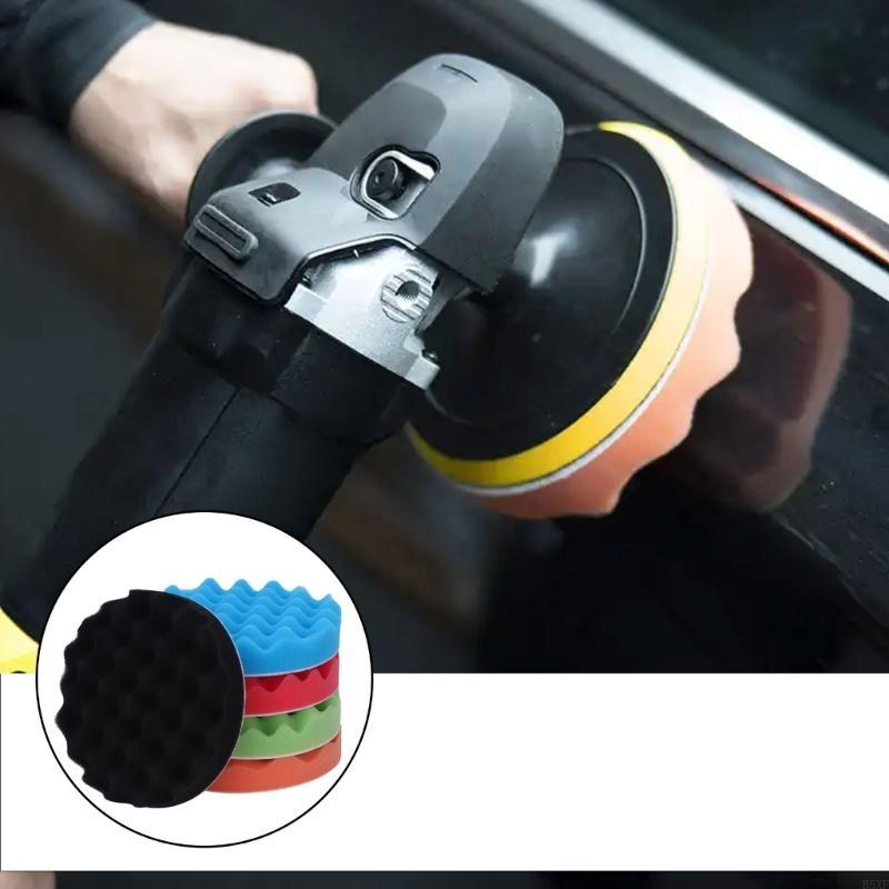 2025 New 5Pcs 6inch 150mm Sponge for Buff Polishing Pad For Car Polisher