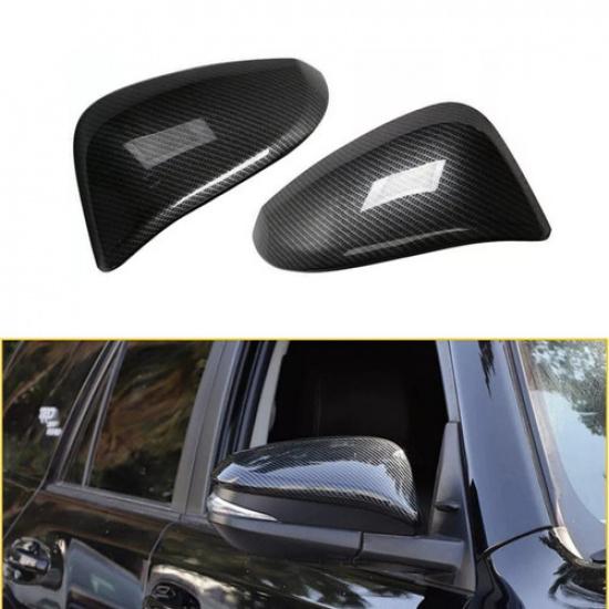 For Toyota Highlander 2015-2018 Carbon Fiber Side Mirrors Rearview Trim Cover