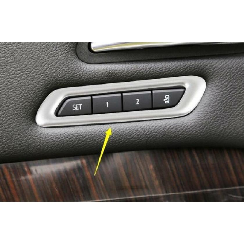 For Cadillac XT4 - Matte Silver Seat Memory Switch Frame Cover Decor 1pc