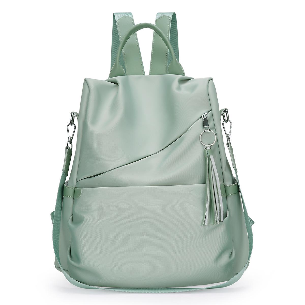 

2025 Women s Waterproof Oxford Cloth Anti-theft Backpack: Multifunctional, Large Capacity, Trendy Casual Schoolbag 34*11*12 зелений
