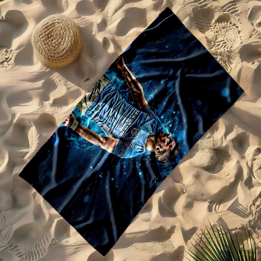 Kun Aguero Celebration Moment Beach Towel Super Soft Microfiber Quickdry Fabric Comfortable Lightweight
