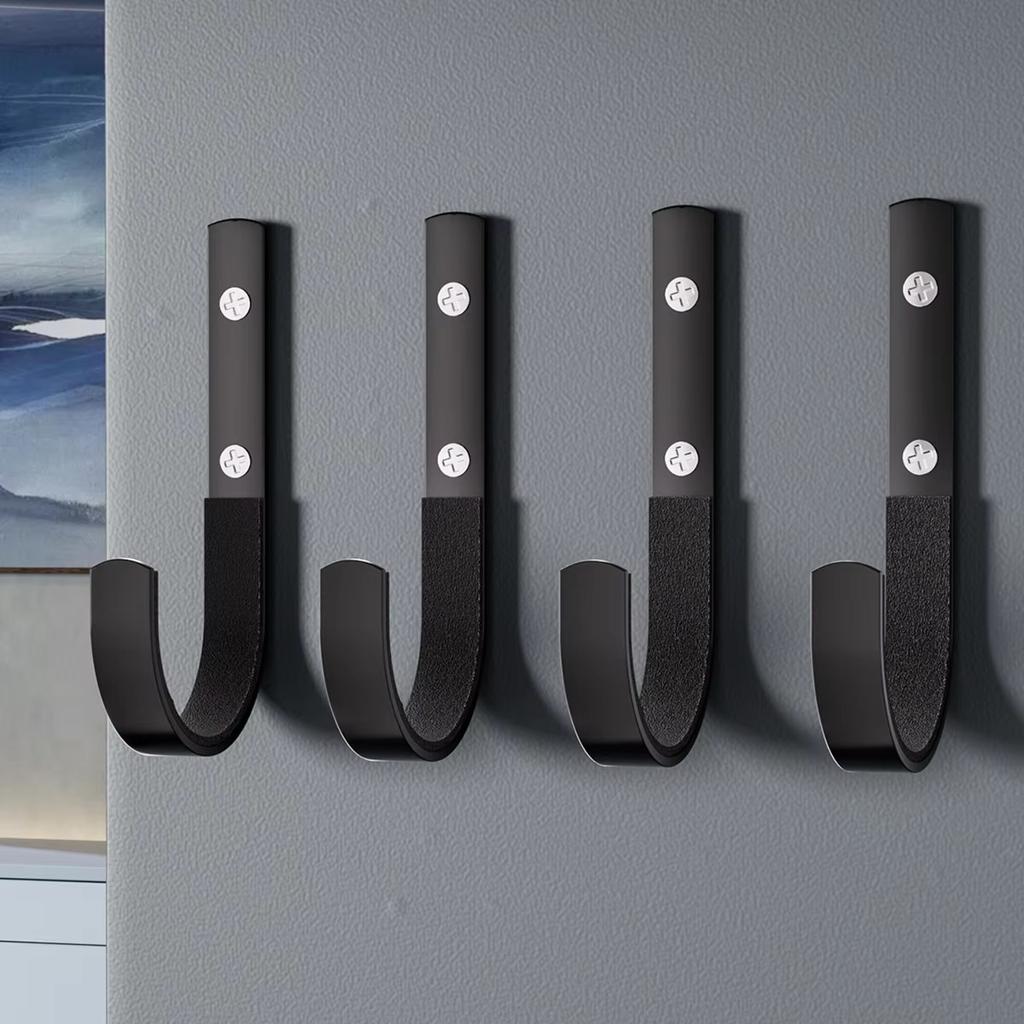 2pcs/Pair Heavy-Duty Garage Hooks for Hanging Practical Garage Storage J-Type Hook Household Organizer Hook Holder Rack Accessor