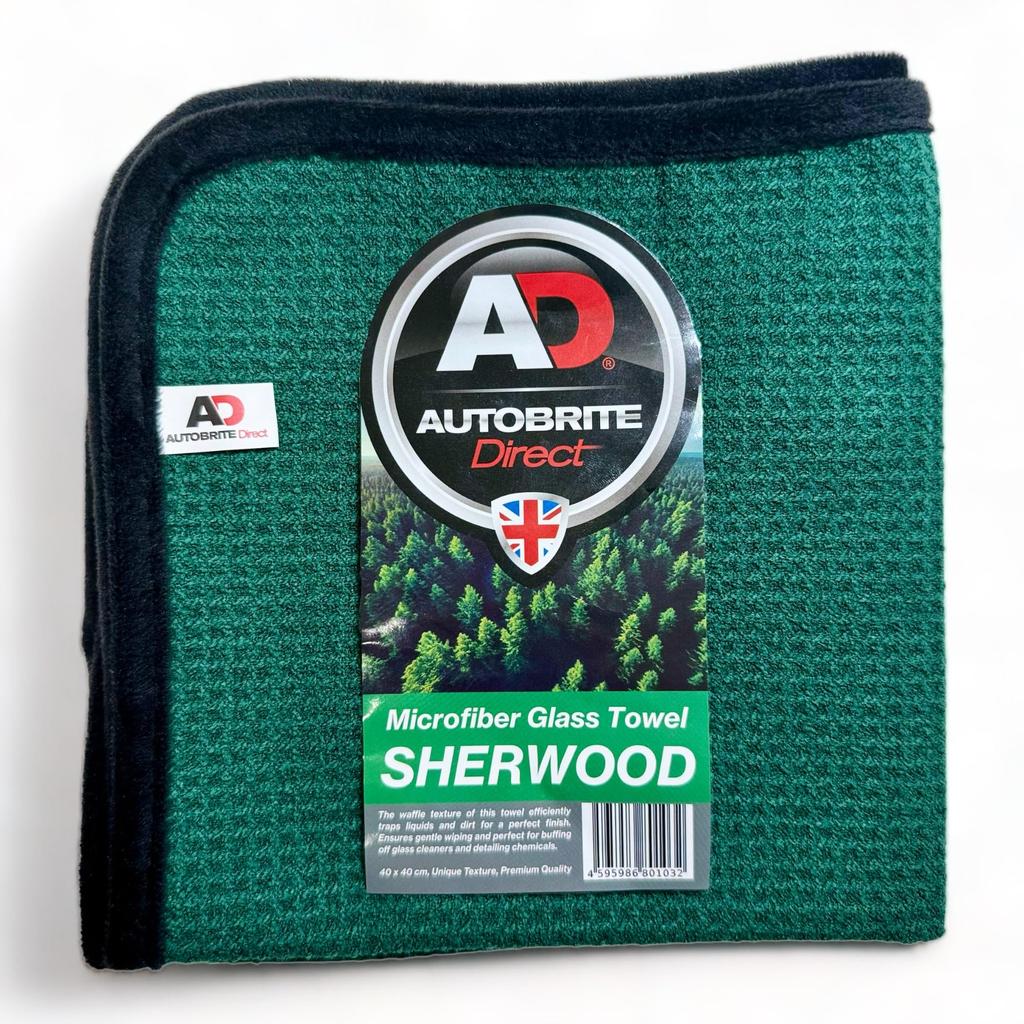 Car Wash Microfiber Glass Towel Glass from Autobrite Direct "Sherwood Towel" - Streak-Resistant,