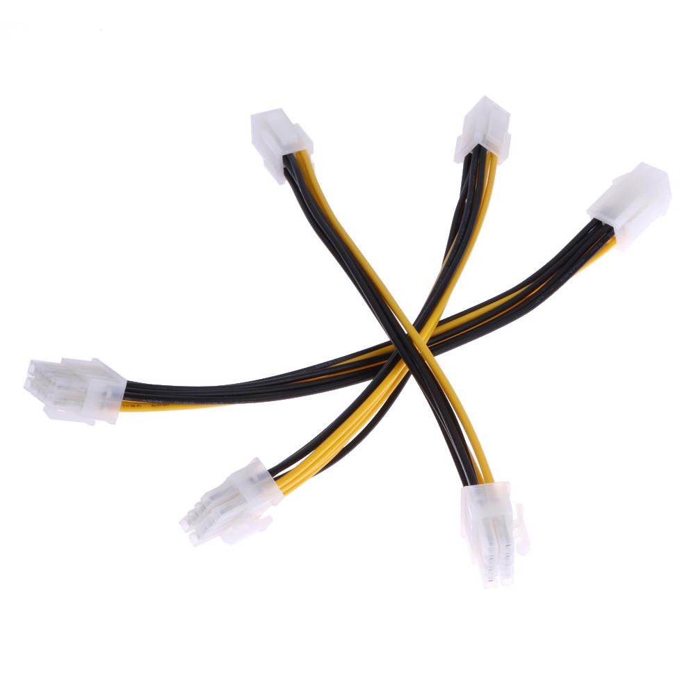 5x atx 4 pin male to 8 pin female eps power cable adapter cpu power