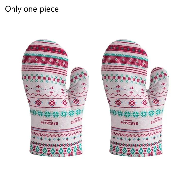 New Kitchen Gloves Insulation Leopard Pattern Pad Cooking Microwave Gloves Baking BBQ Oven Potholders Oven Mitts Potholder Pad for Kitchen