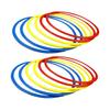 12 Agility Training Rings As And Coordination for Fast Footwork. Made of Wear-resistant PVC.