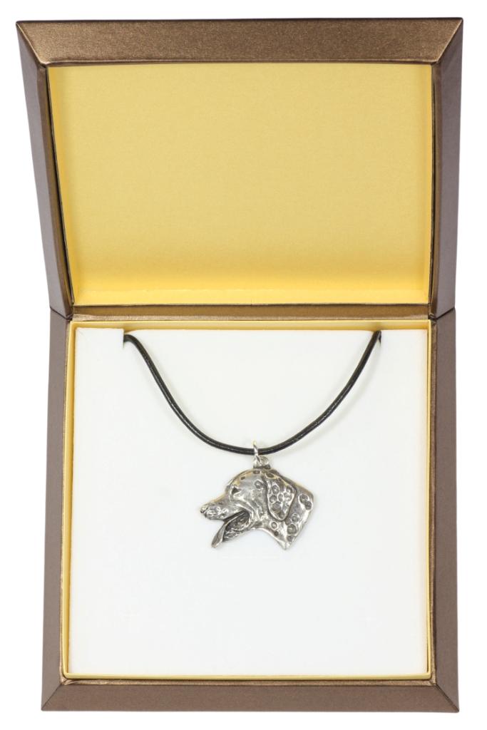 Dalmatian, Carriage Dog, Spotted Coach Dog - Dog Necklace In Gift Box, Silver-plated Locket for Dog Fan, Striking Pendant by Art-Dog Brand