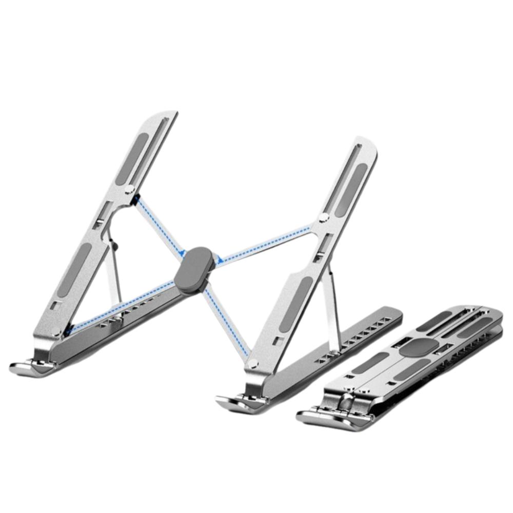 

Foldable Notebook Cooling Bracket Portable Tablet Stand New Notebook Bracket Support Home серебряный