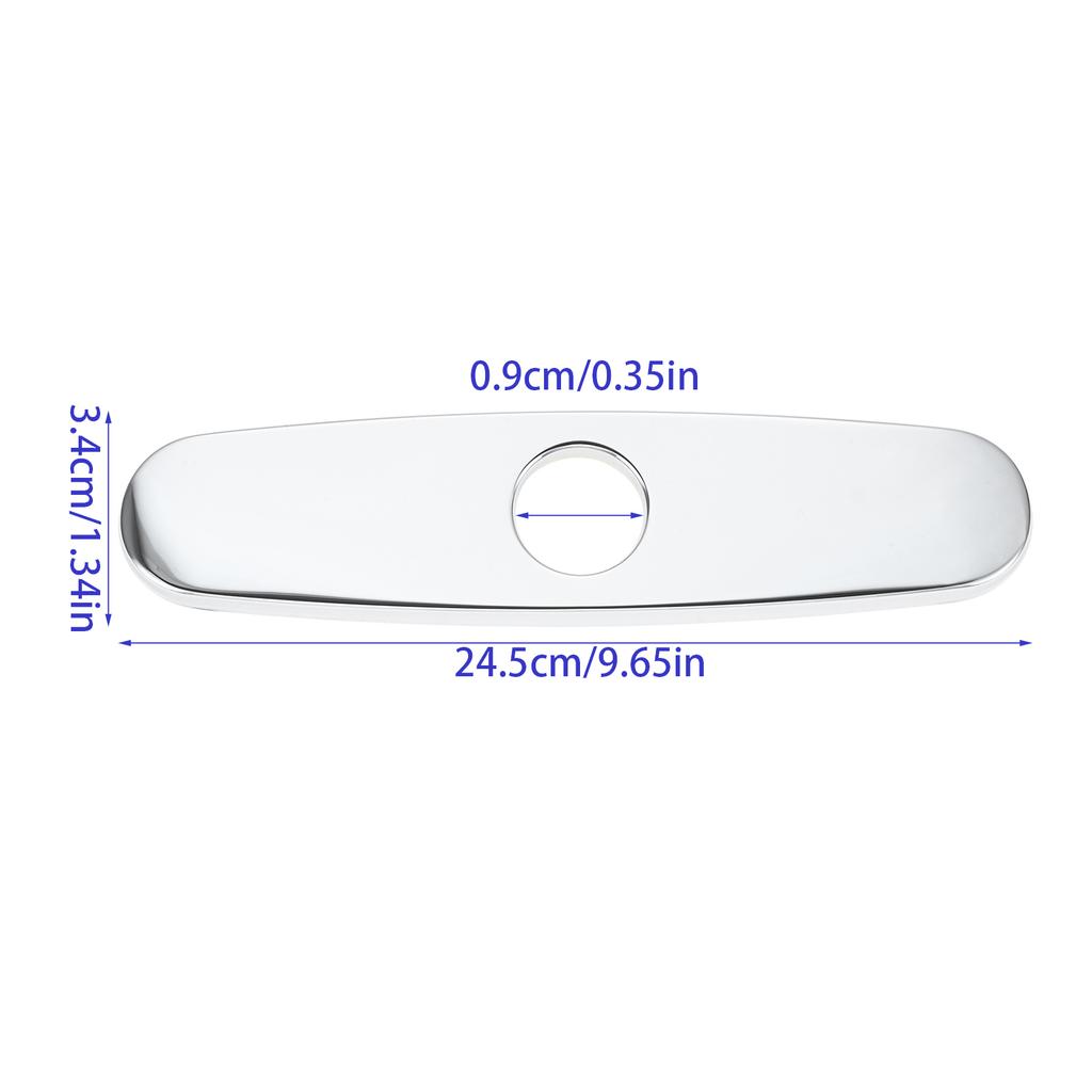 1PC Faucet Cover Plate Stainless Steel Deck Plate for Kitchen Sink Single Hole Bathroom Decorative 1-3 Hole Faucet Hole Cover