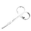 In-Stock Sharp A-Type Eyebrow and Nose Hair Scissors - Stainless Steel Makeup Tool with Pointed Tips