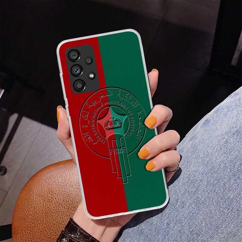 Morocco Flag Phnoe Case for Samsung Galaxy A17 A37 A57 A16 A26 A36 A56 A15 A14 A13 A55 A54 A53 A35 A34 A33 A25 A24 A23 A52 Galax