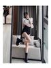 2025 Summer High-Waist Irregular Design Black A-Line Women's Casual Shorts