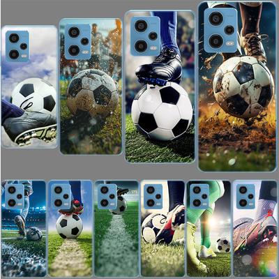 Football Field Phone Case For Redmi Note 13 12 14 15 Pro Plus 13R 11 11T 11E 11S 10 Pro 10S 9 9S Cover Cell Clear TPU Capa Cases