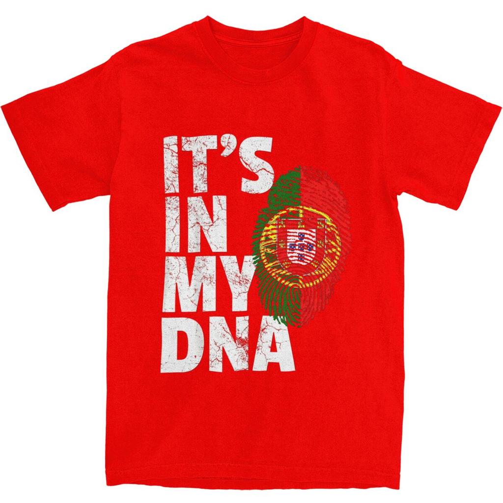 ES LIEGT IN MEINER DNA Portugiesische Portugal Flagge T-Shirt Sommer Lustige T-Shirts Baumwolle Harajuku T-Shirt Für Herren Kurzarm Kleidung
