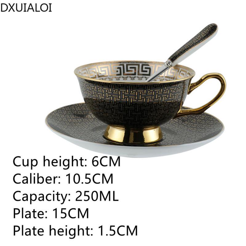 Coffee Cup Couple European Style Small Luxury Phnom Penh Teacup Flower Teacup Creative Cup and Saucer Small Exquisite 250ML