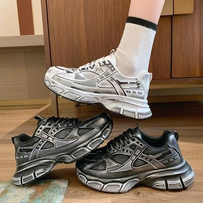 Daddy Shoes Women's New Super Fire Retro Double Net Sports Single Shoes Platform Sole Personality Casual Sports Women's Shoes