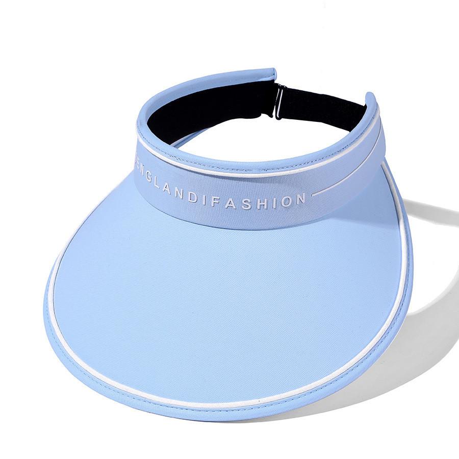 Summer Top Hat Live Spot Printing Alphabet Solid Color Sun Hat Ice Feeling Internet Celebrity Sun Hat Factory