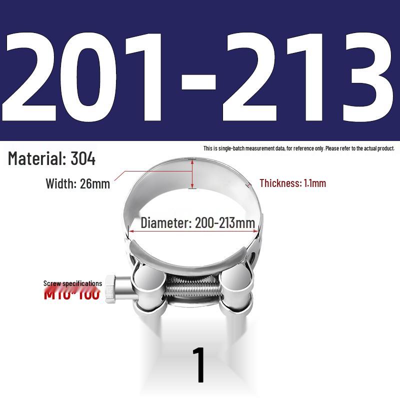 304 Stainless Steel Heavy Duty European Band Clamp for Water Pipe Fixation